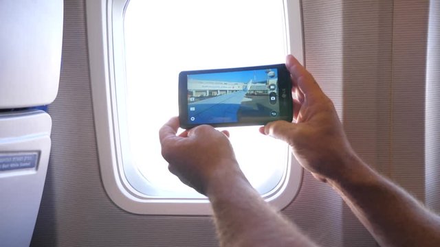 Using smartphone camera on flight