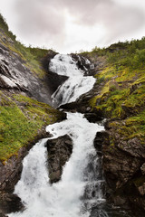 Naklejka na ściany i meble Waterfall in Norway