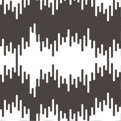 Vector monochrome pattern, vertical rounded lines, black & white halftone transition. Modern trendy abstract endless texture. on white background