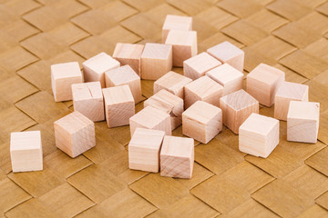 Wooden cubes