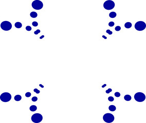Blue dots  frame