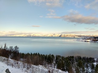 Fototapeta na wymiar Sunny weather in Alta Northern Norway