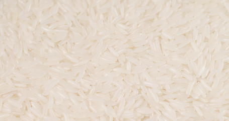 White rice close up