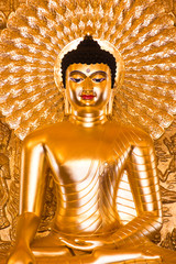 Buddha statue golden sculpture