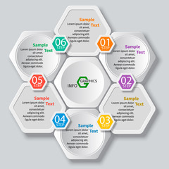 Abstract 3D Paper Infographics