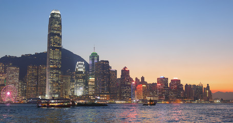 Obraz premium Hong Kong skyline