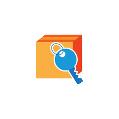 Key Box Logo Icon Design