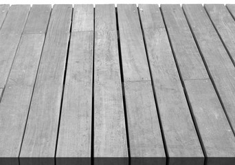  ponton, passerelle en bois, noir et blanc 