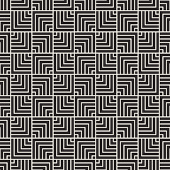 Vector seamless lattice pattern. Modern stylish texture with monochrome trellis. Repeating geometric grid. Simple design background...