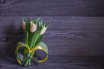 flowers tulips in celebration of international women's day