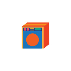 Laundry Box Logo Icon Design