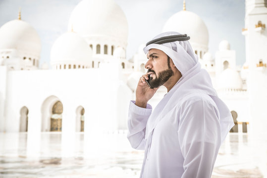 Arabic man at Sheikh Zayed mosque