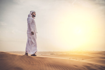 Arabic man in the desert