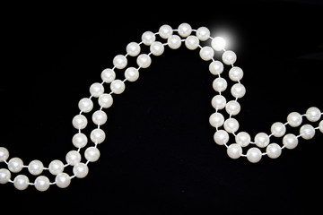 pearls isolated on white background