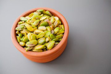 Raw pistachio healthy Snack