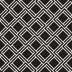 Vector seamless lattice pattern. Modern stylish texture with monochrome trellis. Repeating geometric grid. Simple design background...