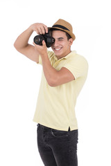 Cheerful photographer