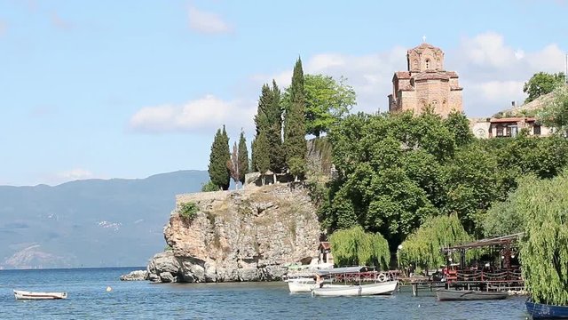 Jovan Kaneo church Ohrid Macedonia landscape