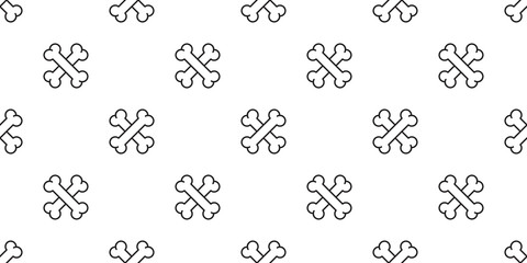 dog bone vector cross bone seamless pattern isolated icon wallpaper background doodle