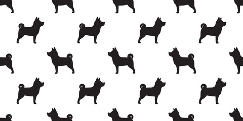 dog seamless pattern vector french bulldog pug dog breed isolated background wallpaper illustration doodle