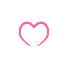 Simple elegant outlined love graphic template
