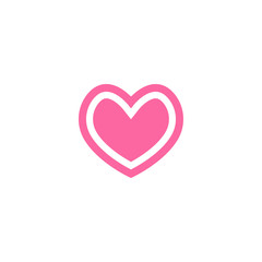 Simple elegant pink love graphic template