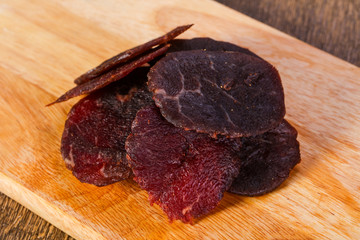Dry beef meat