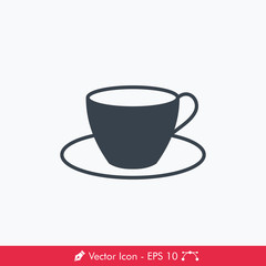 Tea / Coffee Cup Icon / Vector