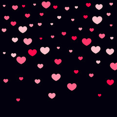 Heart confetti background.
