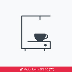 Coffee Maker Icon / Vector