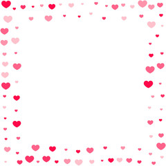 Heart confetti background.