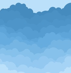 Background with clouds.