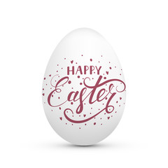Easter egg with text Happy Easter