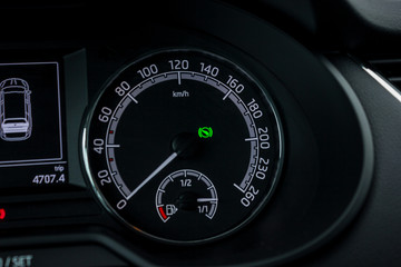 speedometer close up