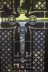 the pattern of the door in Sarajevo