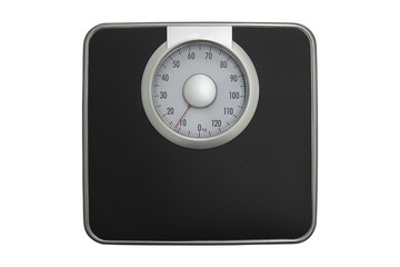 Black Weighing scales are used for health planning.