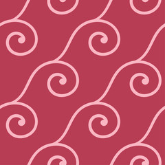 Red and pale pink geometric seamless pattern