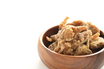 East Asian sweet food, coconut and brown sugar candy