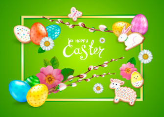 Fototapeta premium Happy easter collection