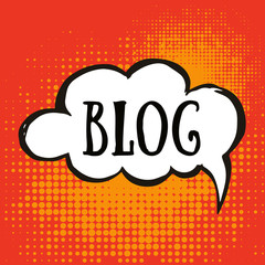 Illustration of a Blog chat bubble