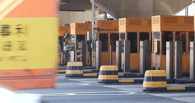 Cross harbour tunnel fee toll gate