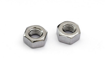 bolts on white background