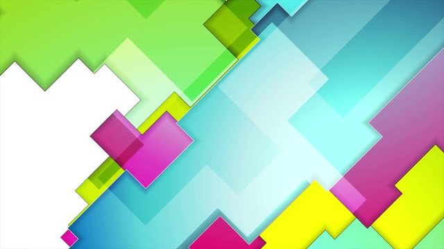 Colorful abstract tech geometry background motion design. Seamless loop. Video animation Ultra HD 4K 3840x2160