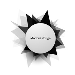 Polygonal modern techno design