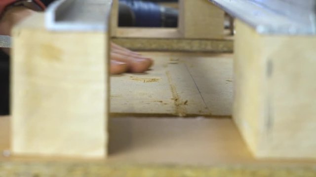 table in the workshop