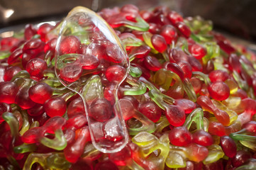 bonbons dans un magasin