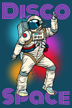 Astronaut dancing disco funny