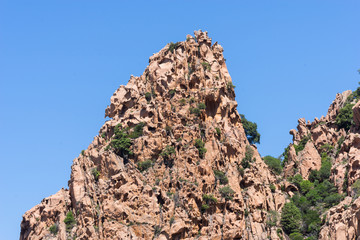 Felsenlandschaft Calanches auf der Insel Korsika