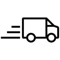 delivery car icon vector