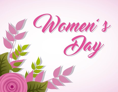 womens day card carnation flowers decoration banner